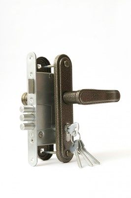 Замок врезной Зенит ЗВ4-3.03Р бронза